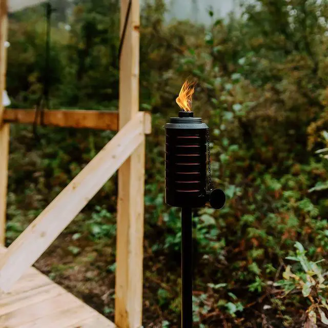 Alt view image 5 of 7 - Horizon Outdoor Torch Outdoor Lighting Weather-Resistant Décor