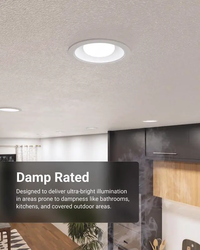 Alt view image 6 of 7 - Sunco 12 Pack BR30 LED Bulb Flood Light, E26, 16W=100W, 5000K Daylight | 1600LM, Dimmable, Indoor, Home, Bedroom, Kitchen Lighting, Recessed Can Light Bulbs, Medium Base, Recessed Flood Light Bulbs