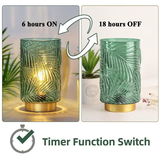 Alt view image 7 of 7 - Battery Operated Lamp with Timer, Cordless Table Lamp Decorative