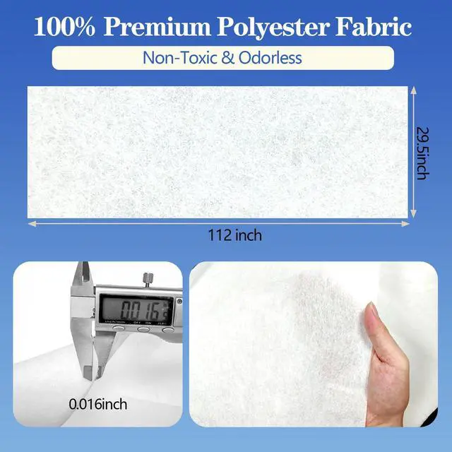 Alt view image 3 of 6 - MERV 13 Air Filter Material -23 Ft² Cut to Fit Air Filter Media for Home HVAC, Furnace, AC & Purifier -Filters Dust and Pet Dander as Small as 0.3 Microns-Easy DIY with Hook Tape