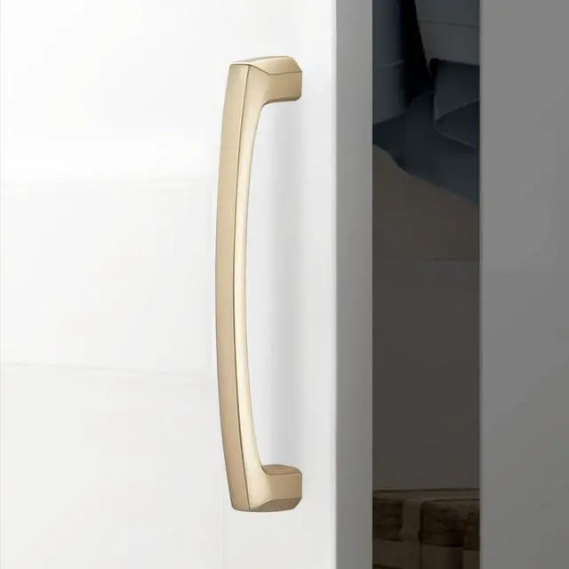 Alt view image 3 of 6 - 10 Pack 5 inch(128mm) Champagne Bronze Kitchen Cabinet Handles Cabinet Pulls Gold Drawer Pulls Kitchen Cabinet Hardware Handles Dresser Handles