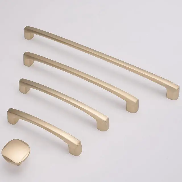 Alt view image 6 of 6 - 10 Pack 5 inch(128mm) Champagne Bronze Kitchen Cabinet Handles Cabinet Pulls Gold Drawer Pulls Kitchen Cabinet Hardware Handles Dresser Handles