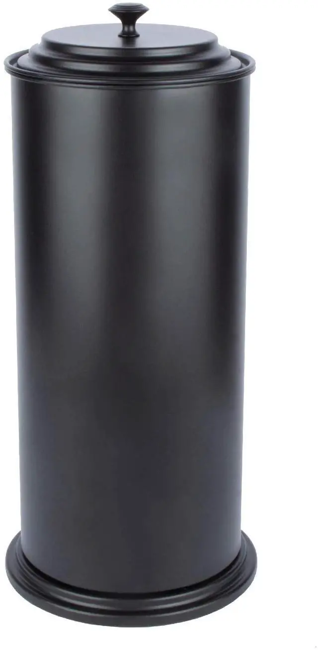 Main image of Free Standing Extra Large Toilet Paper Holder - Matte Black