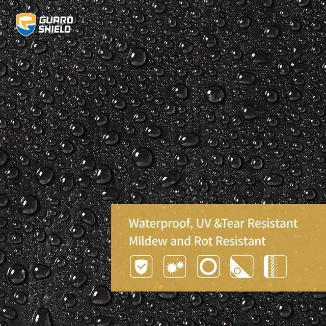 Alt view image 3 of 7 - Super Heavy Duty Black/Silver Ploy Tarp Cover 10x20 Feet Waterproof Tarps 16mil Thick UV and Tear Resistant Tarpualin