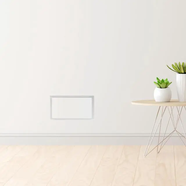 Alt view image 6 of 7 - Flush Wall Vent Cover 6x10 Inch for Drywall Vent, Metal Wall-Mounted Air Register Grille, Easy Install, Paintable, (White, 1 Pc, No Manual Damper)