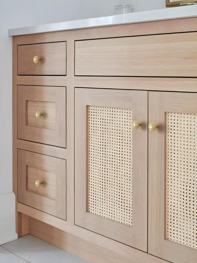 Alt view image 4 of 7 - Brushed Gold Cabinet Knobs 10 Pack Brass Drawer Pulls Kitchen Cupboard Bathroom Dresser Cabinet Hardware Handles Zinc Alloy