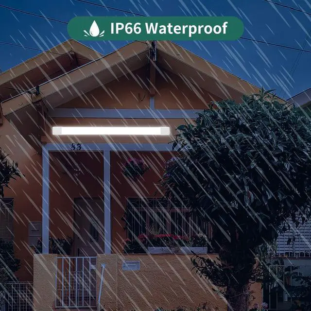 Alt view image 4 of 6 - LED Tube Light Fixture with Plug, 18W 2000LM 5000K Plug in Light. | Plug-and-Play Linkable Ceiling Light. Under Cabinet Light,Workbench Lamp for Garage, Kitchen, Bathroom, Closet & Office