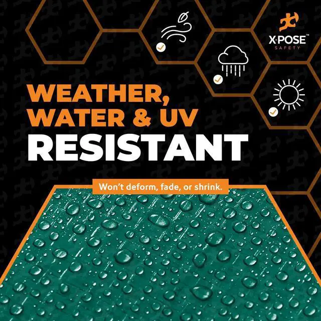 Alt view image 5 of 7 - Heavy Duty Poly Tarp - 6' X 8' - 10 Mil Thick Waterproof, UV Blocking Protective Cover - Reversible Silver and Black - Laminated Coating - Grommets - by