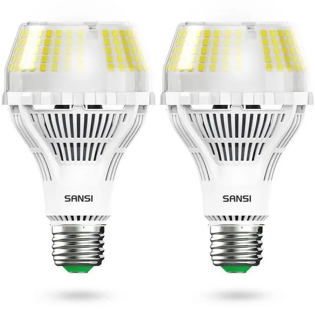 Main image of Dimmable LED Light Bulbs, Daylight 5000K Large A21, 2 Pack | Dimmable Light Bulbs, Flicker Free, Super Bright, 250W Eqv, 4000LM, CRI 85, E26, 22-Year Energy Saving, Home Office Garage