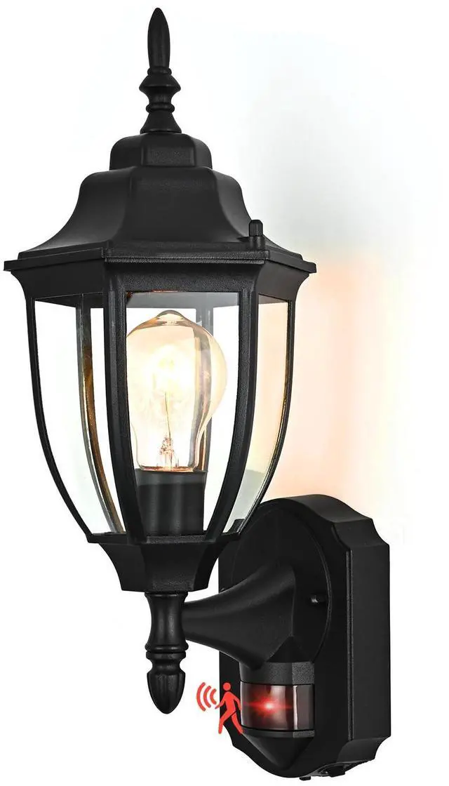 Main image of Porch Lights Outdoor Motion Sensor Wall Sconce Anti-Rust Aluminum, Exterior Outdoor Wall Lights Dusk to Dawn Porch Light Fixture Wall Mount for House Outside Patio