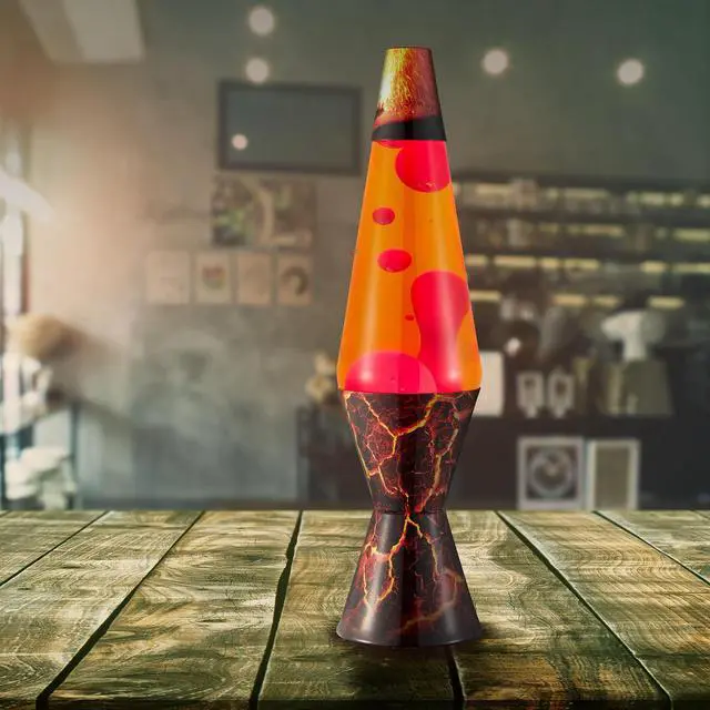 Alt view image 4 of 7 - The Original Lava® Lamp - 14.5" Volcanic Crags - Classic Liquid Motion Lamp - Red Wax and Orange Liquid - #2078 (Amazon Exclusive)