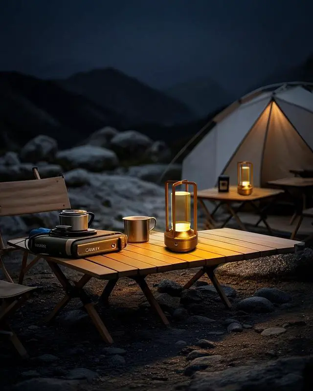 Alt view image 2 of 6 - Set of 2 Cordless Table Lamps Rechargeable LED Desk Lamps Gold | Battery Operated Table Light with 3 Color Stepless Dimmable, Portable for Outdoor Patio Bar Restaurants Bedroom Bedside