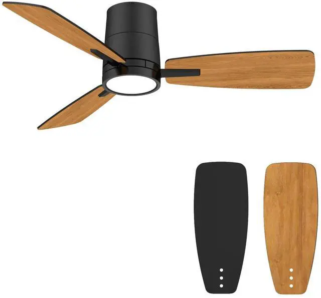Main image of Ceiling Fans with Lights,42 inch,Quiet Reversible Motor,Easy to Install,6 Speeds,Dimmable,Timer, Black Modern Ceiling Fan for Living Room, Bedroom, Kitchen, Dining room, Office