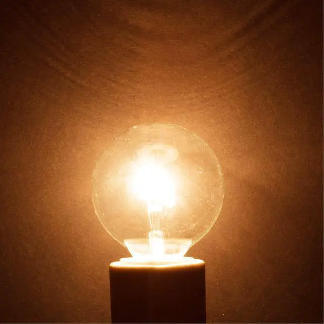 Alt view image 6 of 7 - Aromatic Wax Warmer Small Globe G16.5 40W E12 2700K, 10 Pack | Round Bulb, Candelabra Base, Chandelier, Ceiling Fan, Decorative Vanity Lights, Sconce, Clear Glass, 110V 120V, Warm White