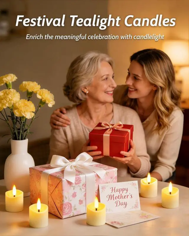 Alt view image 7 of 7 - 6 Pack Small Rechargeable Flameless Candles with Remote Timer | 1.5"x2" LED Tea Lights Votive Fake Candles Flickering Mini Candles Battery Operated for Halloween Wedding Party Home Decor