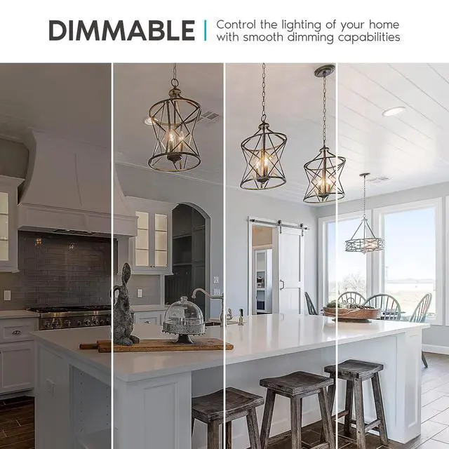 Alt view image 4 of 7 - Vintage Candelabra LED Bulb 60W Equivalent, 550 Lumens, 3500K Natural White, LED Chandelier Light Bulbs 5W, Dimmable, Clear Glass, Filament LED Candle Bulbs, UL Listed, E12 Base (6 Pack)