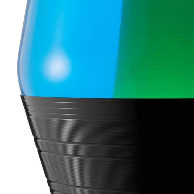 Alt view image 5 of 6 - Lava The Original Lamp - 14.5'' Vinyl Record Grooved Base - Classic Liquid Motion Lamp - Yellow and Blue Liquid - Item #2020 (Amazon Exclusive)