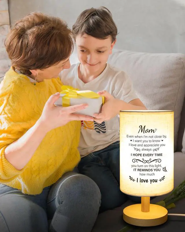 Alt view image 7 of 7 - Gifts for Mom from Daughter Son, Table Lamp for Mom Birthday Gifts | Birthday Gifts for Mom from Daughter Son, Christmas Mothers Day Gifts for Mom Gifts, Mother Lamp Decor for Bedroom Decor