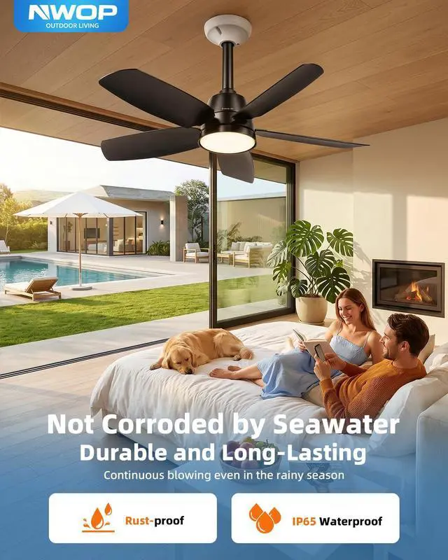 Alt view image 7 of 7 - 28 Inch Socket Fan Light with Remote, 6 Speeds & 3 Colors Screw in Ceiling Fan, E26/E27 Light Socket Fan with Reversible Motor, Dimmable 3000K-6500K Socket Fan for Bedroom Kitchen Garage, Black