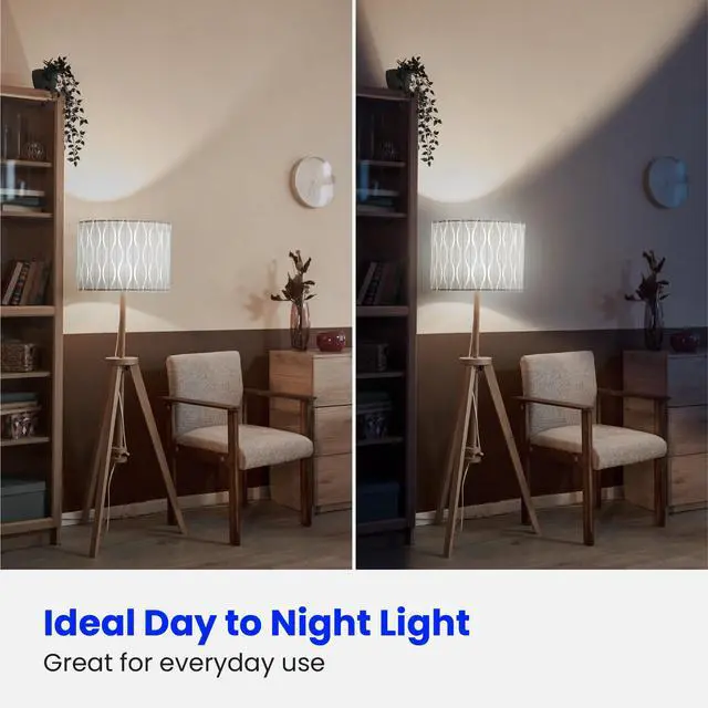Alt view image 3 of 7 - A19 LED Light Bulb, 60W Equivalent, E26 Medium Base, 800 Lumen, 3500K Neutral White Light, Indoor/Outdoor General-Purpose Light Bulbs, 11,000-Hour, A800/835/10KLED/10, 10 Pack