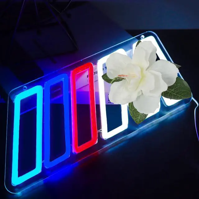 Alt view image 7 of 7 - Car Neon Sign for Wall Decor Dimmable Led Neon Light Up Sign for GarageBedroomPlayroomCar Repair Shop Christmas and Birthday Gifts