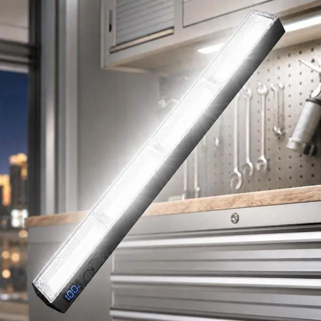 Alt view image 2 of 7 - Magnetic Light BAR,15.75-inches Mechanic Light 7500mAh 8000 Lumens | Rechargeable Portable Lamp Built-in 216-LED Bulbs,with Handy Hook with 2 Magnets Endurance
