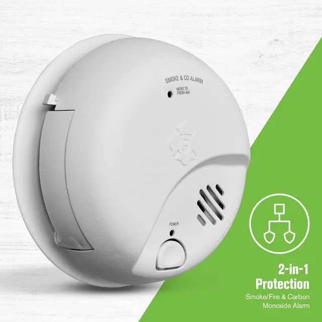 Alt view image 2 of 6 - Battery Combination Smoke & Carbon Monoxide Alarm | SMCO100