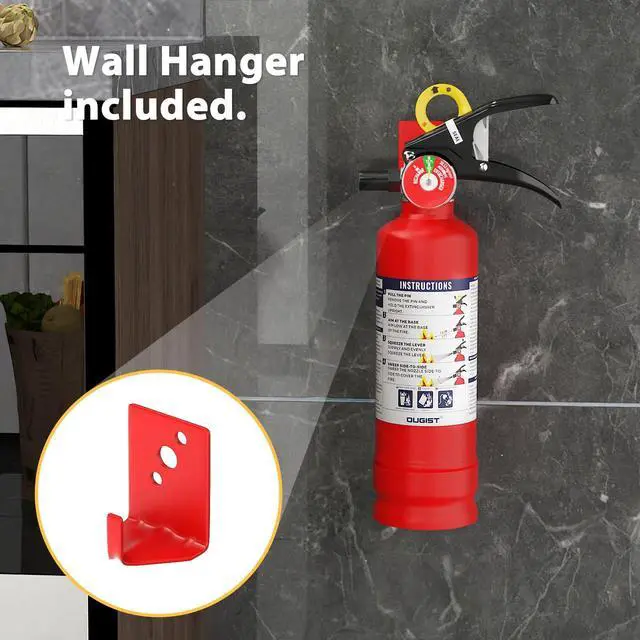 Alt view image 5 of 7 - Signature ABC Fire Extinguisher for Home, 2.5 lb, 1 Pack | 1-A:10-B:C Rated Dry Chemical Extinguisher Designed For Initial Household Fires In Kitchens, Garages And Living Areas