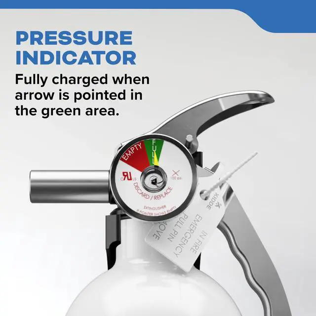 Alt view image 7 of 7 - Mariner PWC Fire Extinguisher for Jet Skis, 5-B:C, KD57W-5BC | Coast Guard Approved for Personal Watercraft, Very Small Flammable Liquids & Electrical Fires, 2.5 lb. Dry Chemical
