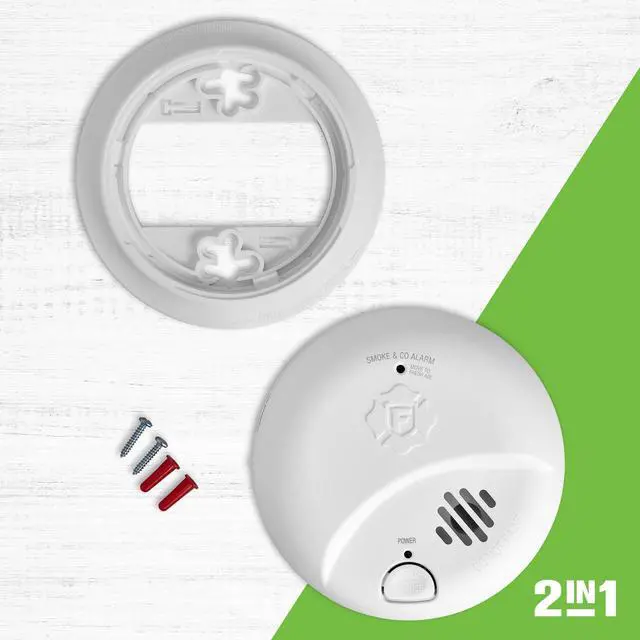 Alt view image 3 of 6 - 10-Year Battery Combination Smoke & Carbon Monoxide Alarm