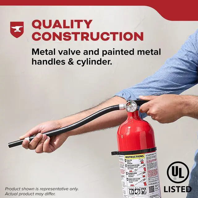 Alt view image 5 of 7 - Living Area Fire Extinguisher for Home, 2-A:10-B:C, KD143-210ABC | Residential Multi-Purpose Extinguisher for Small to Medium Common Household Fires, 4lb. Dry Chemical