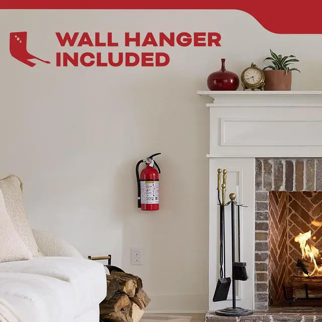 Alt view image 7 of 7 - Living Area Fire Extinguisher for Home, 2-A:10-B:C, KD143-210ABC | Residential Multi-Purpose Extinguisher for Small to Medium Common Household Fires, 4lb. Dry Chemical