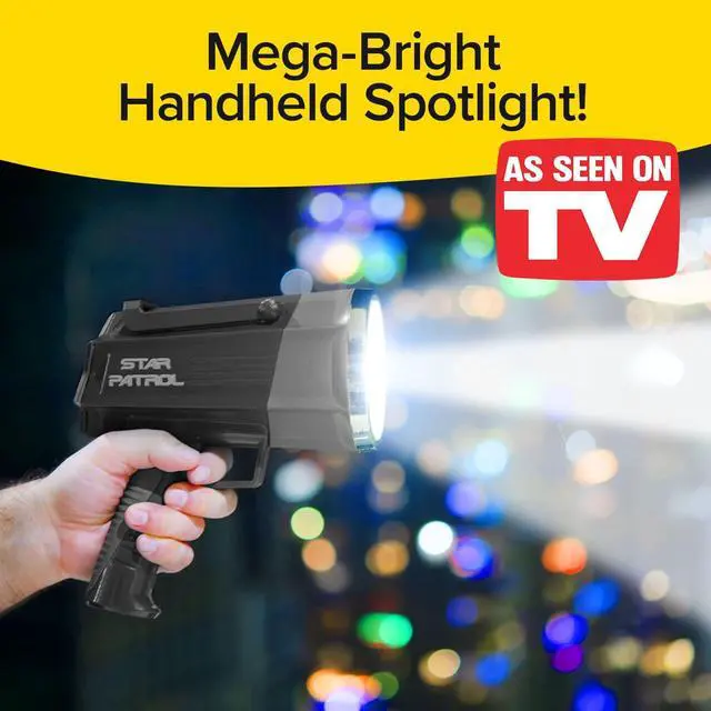 Alt view image 2 of 7 - Platinum Rechargeable Spotlight, Tactical Flashlight, 10 Modes | Super Bright Rechargeable Spotlight with 10 Light Modes, Turbo Boost, Phone Charger & Kickstand for Camping & Emergencies