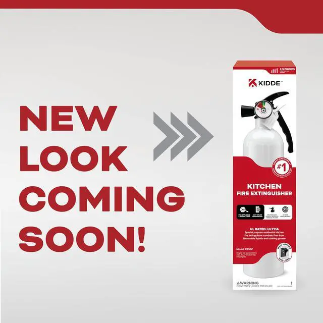 Alt view image 2 of 7 - Kitchen Fire Extinguisher, 711A, RESSP | Home Extinguisher for Small Cooking Oil and Grease Fires in Residential Kitchens, 2.5 lb. Dry Chemical
