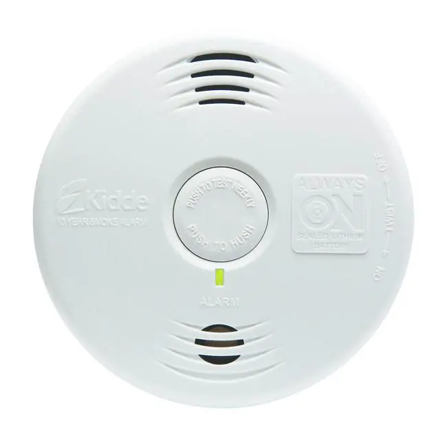 Alt view image 6 of 7 - Smoke Detector, 10-Year Battery, Photoelectric Sensor Smoke Alarm, White