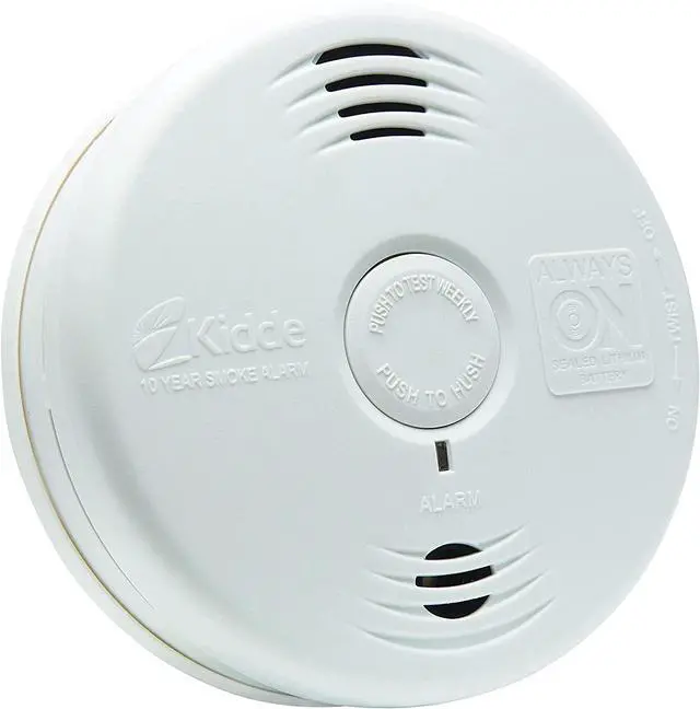 Alt view image 7 of 7 - Smoke Detector, 10-Year Battery, Photoelectric Sensor Smoke Alarm, White