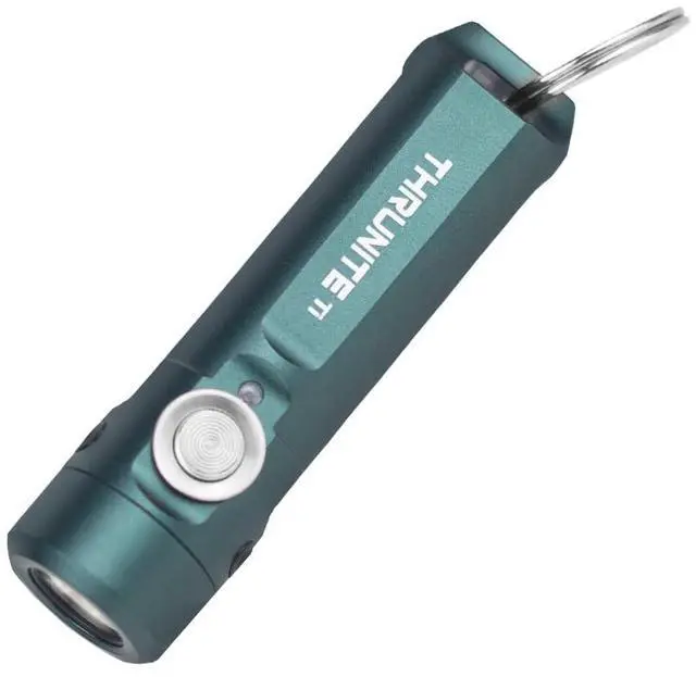 Main image of Ti Keychain Flashlight, USB-C Rechargeable EDC Pocket Light, 650 Lumens with Magnetic Tailcap, 5 Modes, IPX-6 Waterproof Mini Flashlight for Camping, Everyday Carry (Genie Blue)