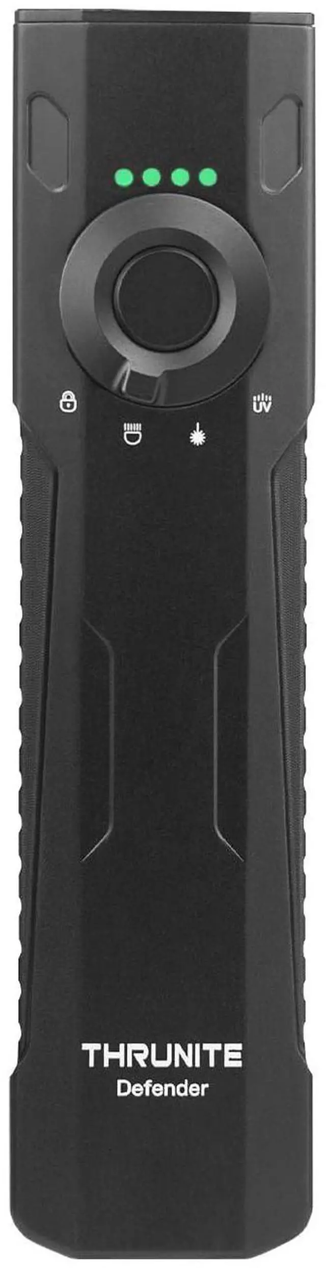 Main image of Defender 3-in-1 Flat EDC Flashlight, 1600LM UV 365nm Blacklight | USB-C Rechargeable Pocket Flashlight with Green Beam, Strong Magnetic Tail, Two-Way Hat Clip, IPX7 for HVAC Inspection, Work