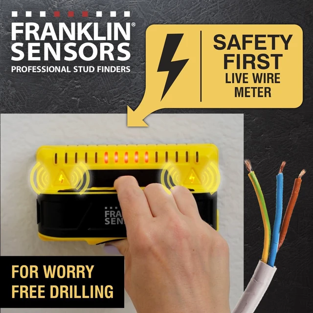 Alt view image 3 of 6 - ProSensor M150/X990 9-Sensor Stud Finder, AC Wire Warning Accurate Stud Finder Wall Scanner With Electric Wire Finder, Wood and Metal Stud Detector, Made in the USA