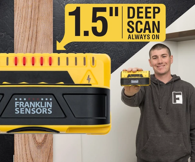 Alt view image 4 of 6 - ProSensor M150/X990 9-Sensor Stud Finder, AC Wire Warning Accurate Stud Finder Wall Scanner With Electric Wire Finder, Wood and Metal Stud Detector, Made in the USA