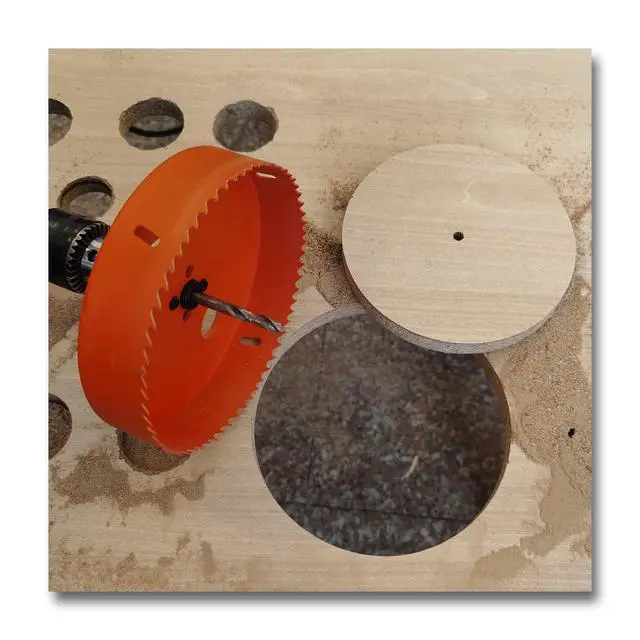 Alt view image 3 of 6 - 6 inch Hole Saw for Wood, Metal, Plastic & Drywall, with Arbor | 152mm Bi-Metal Hole Saw Cutter, Fast Chip Removal, Smooth Clean Cuts, Heavy-Duty yet Lightweight & Handy