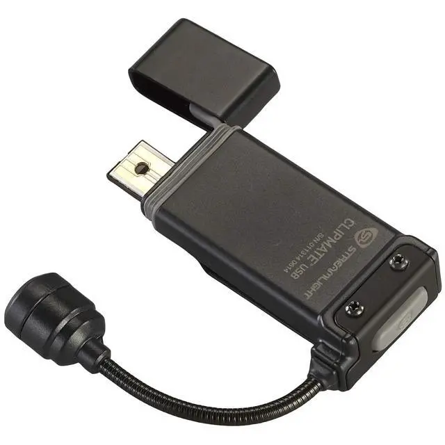 Alt view image 4 of 6 - 61125 ClipMate 70-Lumen 500-Candela White LED Flashlight, Black