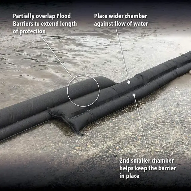 Alt view image 6 of 7 - QD610-1 Water Activated Flood Barrier 10 feet, 1-Pack