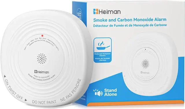 Main image of Smoke Detector Carbon Monoxide Detector Combo 10-Year Sealed Battery | UL 217 10th/UL 2034 5th Certified/85 dB Alarm, Photoelectric Fire Smoke Alarm & CO Detector for Home Hotel Rental Apartment