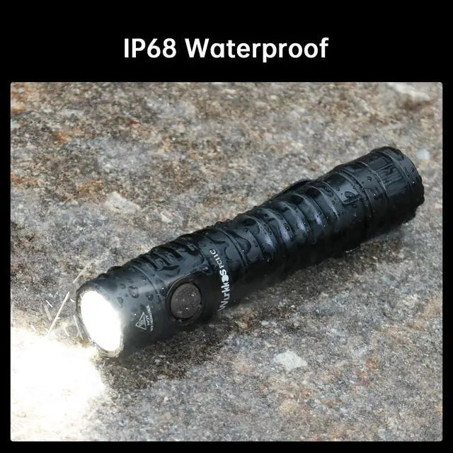 Alt view image 5 of 6 - FC11C Led Flashlight Rechargeable High Lumen 1200 | 90 High CRI Small Flashlight, Super Bright EDC Flashlight IP68 Waterproof, 155Meters, Magnetic Flash Light for Home (5000K)