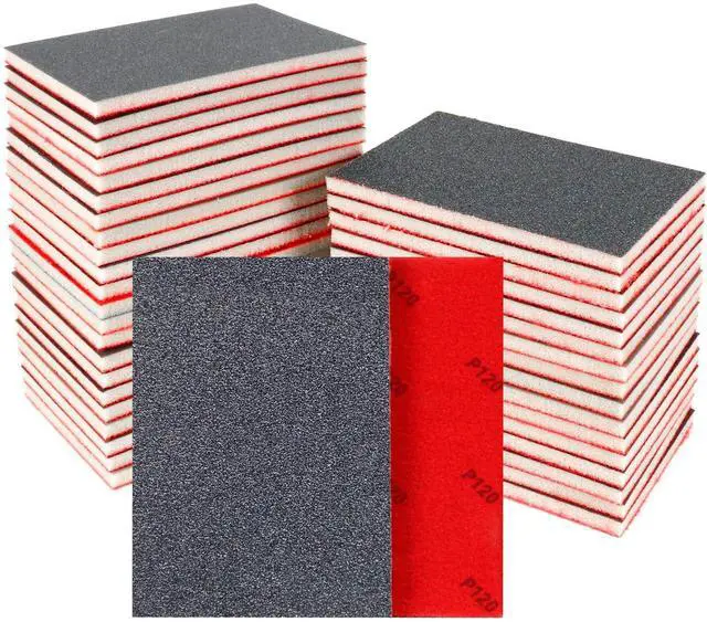 Main image of 24 PCS Sanding Block Sponge 80-3000 Grit Wet Dry Sandpaper for Wood Metal | Sandpaper Assortment, Flexible Foam for Curved & Uneven Surfaces, Washable & Reusable, for DIY Projects Auto