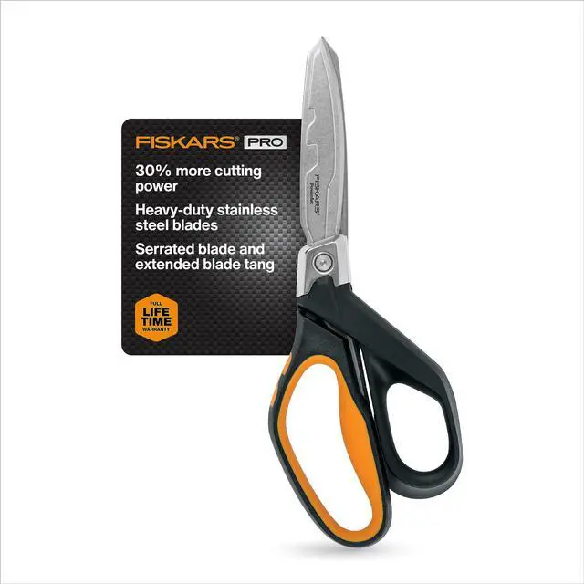 Main image of Pro PowerArc Shop Shears, Heavy Duty Stainless Steel Scissor, Industrial Grade Tool for Building and Construction, 10 in, Orange/Black