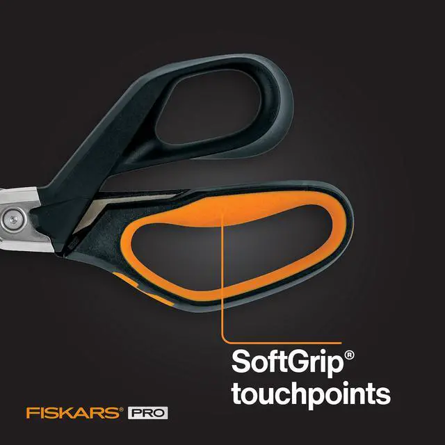 Alt view image 4 of 6 - Pro PowerArc Shop Shears, Heavy Duty Stainless Steel Scissor, Industrial Grade Tool for Building and Construction, 10 in, Orange/Black