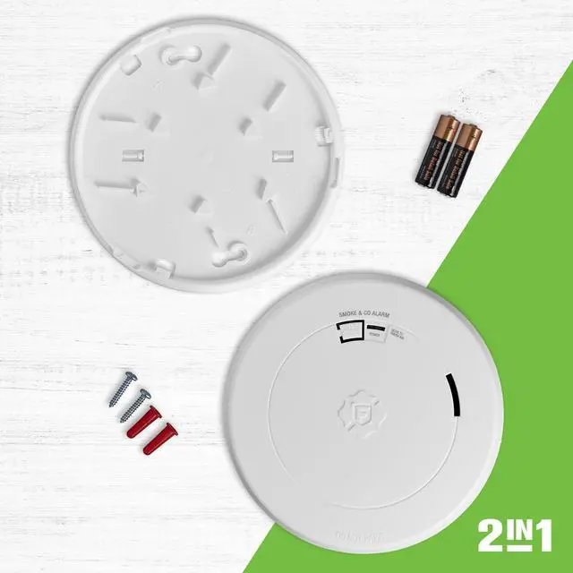 Alt view image 3 of 6 - Battery Combination Smoke & Carbon Monoxide Alarm | SMCO200, Slim Profile