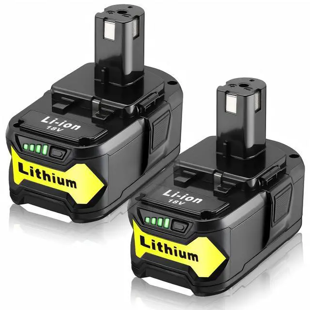 Main image of 2Pack Upgrade 108000mWh High Capacity Replacement for Ryobi 18V Battery Compatible with Ryobi 18V ONE+ System Cordless Power Tools and Charger
